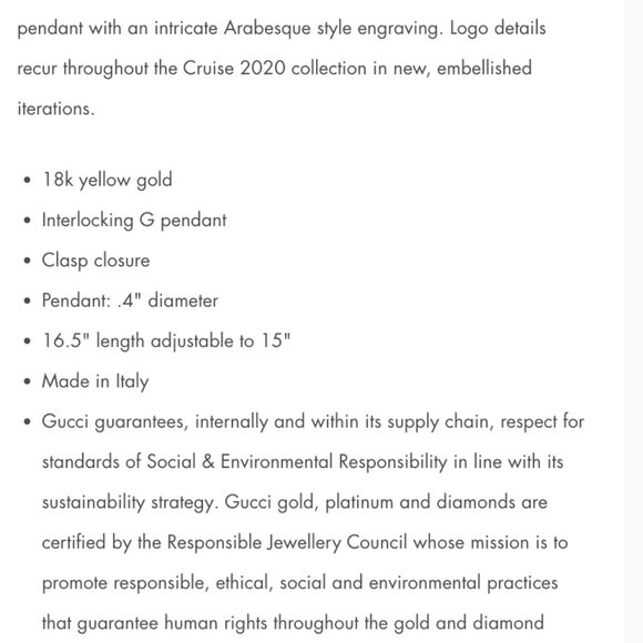 Authentic Gucci 18k Yellow Gold Necklace - proof of purchase included - Picture 8 of 8